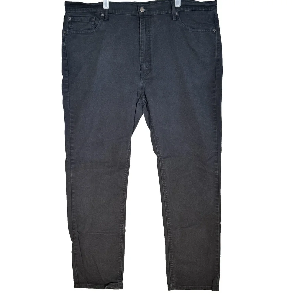 Levis 541 Jeans Mens 42x32 Black Athletic Fit Tapered Stretch Denim